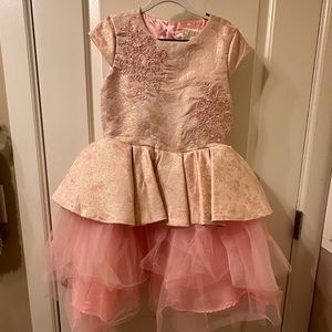 Pink and gold girls Aurora princess dress Disney Size 9/10